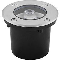 Светильник тротуарный (грунтовый) Feron SP4111 220В 3Вт х3LED RGB IP67 100х100мм картинка 